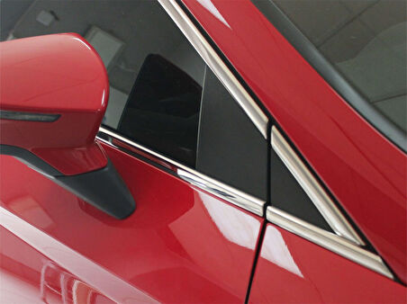 Seat Leon 3 5F Cam Çerçevesi 14 Prç Krom 2013 ve Sonrası