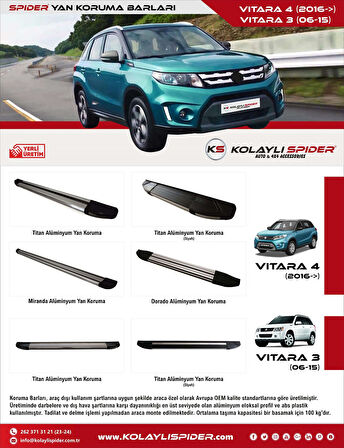 Suzuki Vitara 4 Bagaj Alt Çıta Krom 2016 ve Sonrası