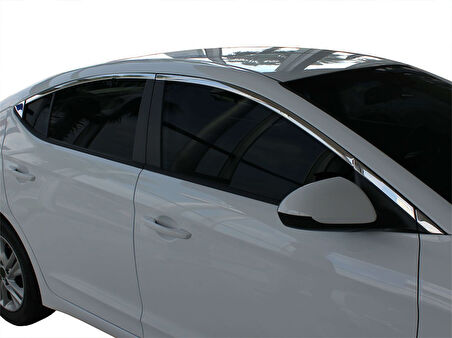 Hyundai Elantra 6 Cam Üst Çıtası 10 Prç Krom 2016 ve Sonrası