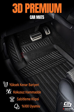 Peugeot 308 3D Pro Havuzlu Paspas 2021 Üzeri A+ Kalite