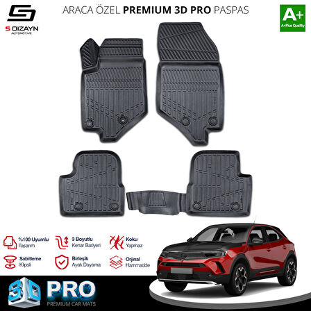 S-Dizayn Opel Mokka 2 3D Pro Havuzlu Paspas 2020 Üzeri A+ Kalite