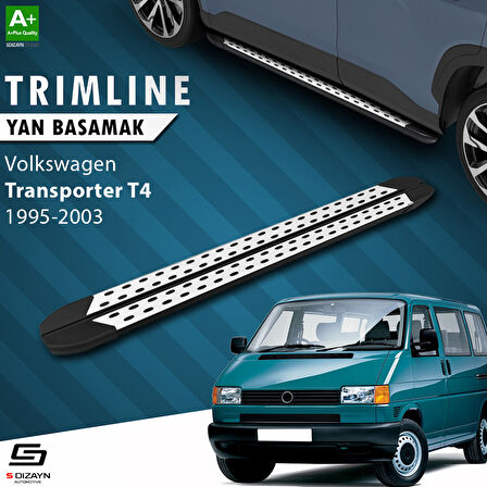 S-Dizayn VW Transporter T4 Kısa Şase TrimLine Gri Yan Basamak 215 Cm 1995-2003