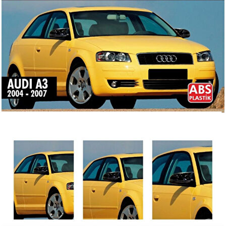 A3 8P Batman Ayna Kapağı Piano Black / 2003 - 2007