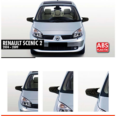 Scenic 2 Batman Ayna Kapağı Piano Black / 2004-2009