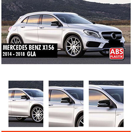 GLA X156 Batman Ayna Kapağı Piano Black / 2014-2019