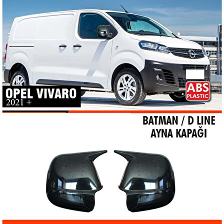 Vivaro Batman Ayna Kapağı Piano Black / 2021 Sonrası