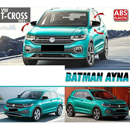 T-Cross Batman Ayna Kapağı Piano Black / 2017 Sonrası