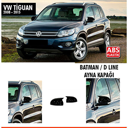 Tiguan Batman Ayna Kapağı Piano Black / 2008-2015