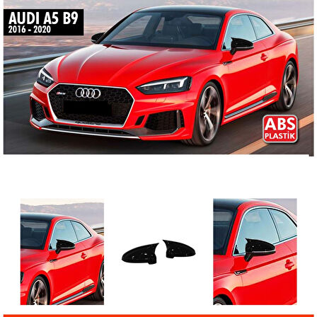 A5 B9 Batman Ayna Kapağı Piano Black / 2016-2020