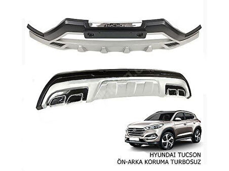 Hyundai Tucson 2015 2018 Uyumlu Ön Arka Tampon Koruması Difüzör