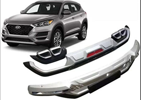 Hyundai Tucson 2019+Uyumlu Ön Ve Arka Tampon Koruma Difüzör