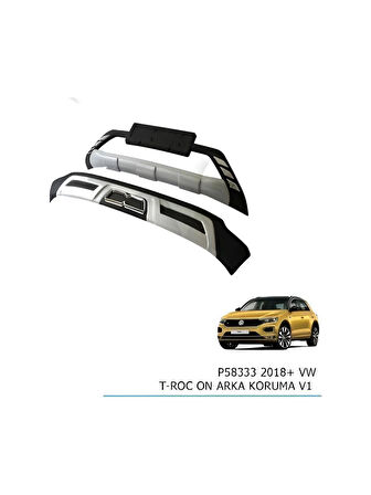 Volkswagen T-Roc 2018- Sonrası Uyumlu Ön Arka Difüzör