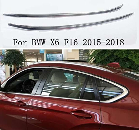 Bmw X6 Uyumlu 2016 2019 Tavan Çıtası Gümüş Gri