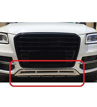 Audi Q5 Uyumlu 2010 2017 Ön Tampon Altı Krom