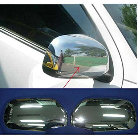 Toyota Hilux Uyumlu Vigo 2005 2011 Ayna Kapağı ABS(Plastik) Krom