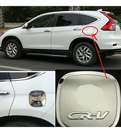 Honda Cr-V Uyumlu 2013 2017 Depo Kapağı Kaplama Krom