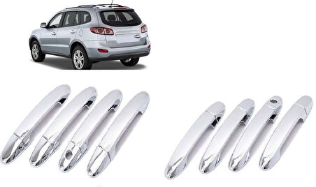 Hyundai Santa Uyumlu Fe 2006 2012 Kapı Kolu ABS (Plastik) Krom