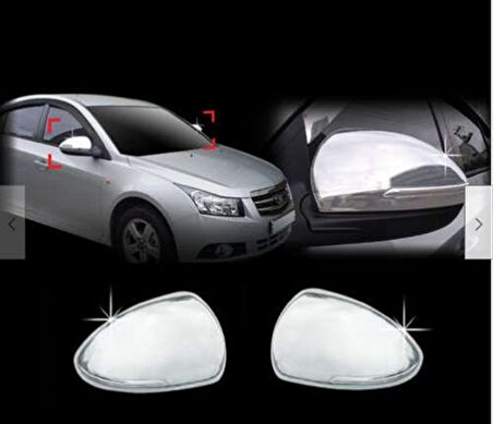 Chevrolet Cruze Uyumlu Ayna Kapağı ABS (Plastik) Krom