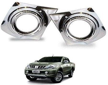 Mitsubishi L200 Uyumlu 2015 2018 Sis Lambası Kaplama Krom