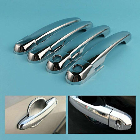 Hyundai Tucson Uyumlu 2004 2014 Kapı Kolu ABS (Plastik) Krom