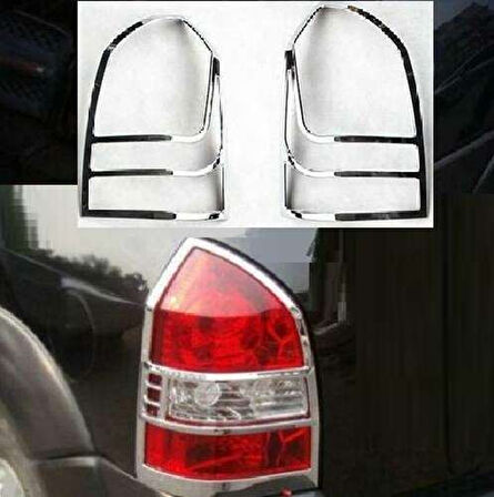 Hyundai Tucson Uyumlu 2004 2014 Arka Stop Kaplama ABS (Plastik) Krom