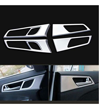 Hyundai Tucson Uyumlu 2015 2020 İç Kapı Kolu Kaplama