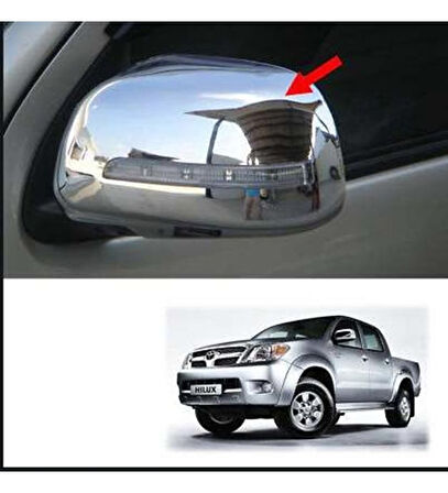 Toyota Hilux Uyumlu 2012 2015 Ayna Kapağı Abs (Plastik) Krom