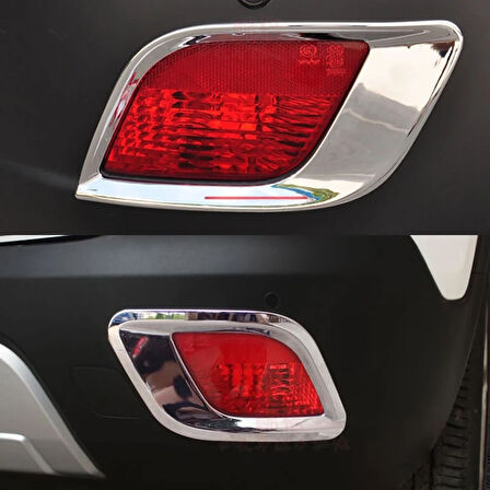 Opel Mokka 2012 2020 Arası Arka Reflektör Çerçevesi Abs (Plastik) Krom
