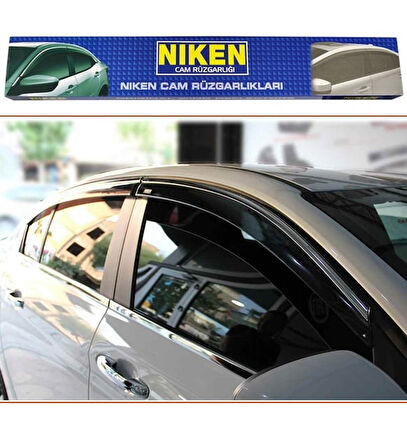 Niken Isuzu D-Max 2021- Kromlu Cam Rüzgarlığı 4 LÜ