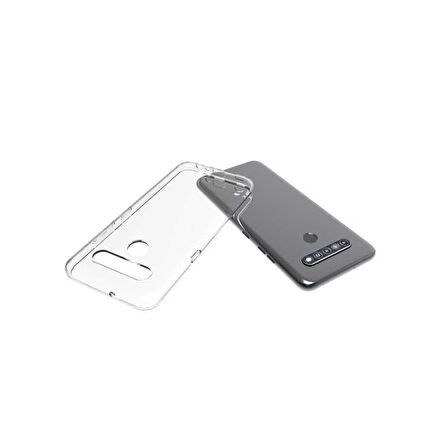 LG K41S Kılıf Şeffaf İnce Esnek Silikon Kılıf Zipax-Süper
