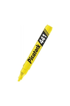 Picatack Fosforlu Işaretleme Kalemi Pastel Sarı 10'lu