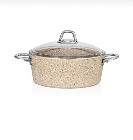 Lavonni 20 Cm Metal Saplı Granit Derin Tencere