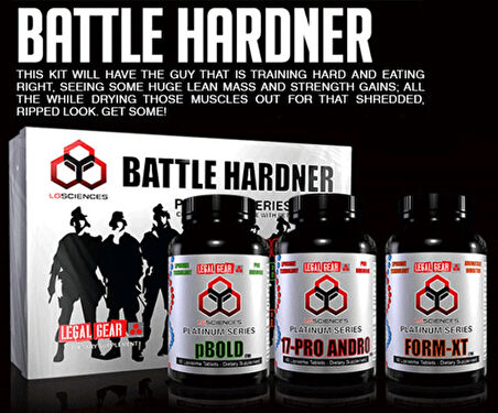 LG SCİENCES Battle Hardener Kit(Bold+Andro+FormKit Resveratrol) 60+60+90 TABLET 3 KUTU SET