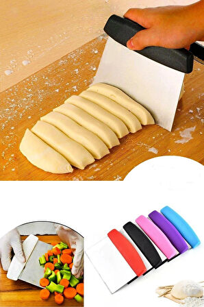 Silikon Hamur Açma Matı(40x50) + Hamur Spatulası + Pizza Hamur Kesme Aleti Seti