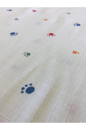Unisex Beyaz Müslin Örtü 100x120