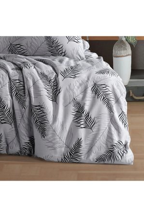 Çift Kişilik Nevresim Takımı 200x220cm | 4 Yastık Kılıfı | Lastikli Çarşaflı 180x200+25