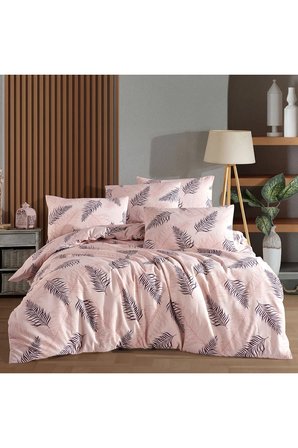 Çift Kişilik Nevresim Takımı 200x220cm | 4 Yastık Kılıfı | Lastikli Çarşaflı 180x200+25