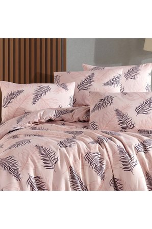 Çift Kişilik Nevresim Takımı 200x220cm | 4 Yastık Kılıfı | Lastikli Çarşaflı 180x200+25