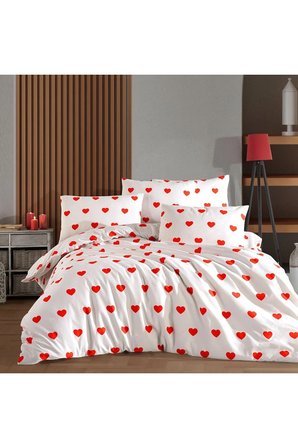 Çift Kişilik Nevresim Takımı 200x220cm | 4 Yastık Kılıfı | Lastikli Çarşaflı 180x200+25