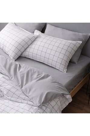Çift Kişilik Nevresim Takımı 200x220cm | 4 Yastık Kılıfı | Lastikli Çarşaflı 160x200+30