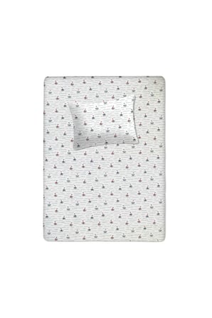 %100 Pamuklu Bebek Lastikli Çarşaf 60x120+20 + Bebek Yastık Kılıfı 35x45