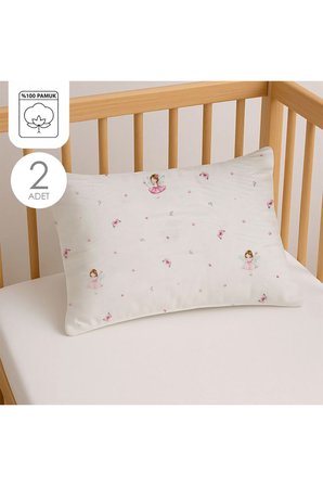 %100 Pamuklu Bebek Yastık Kılıfı | 35x45 ( 2 Adet )