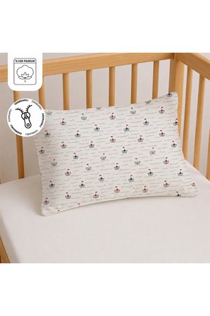 %100 Pamuklu Fermuarlı Bebek Yastık Kılıfı | 35x45 ( 2 Adet )