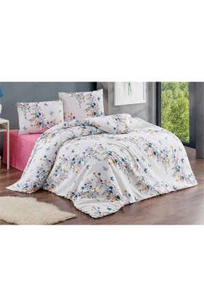 Tek Kişilik Nevresim Takımı 160x220cm | 2 Yastık Kılıfı | Lastikli Çarşaflı 120x200+30
