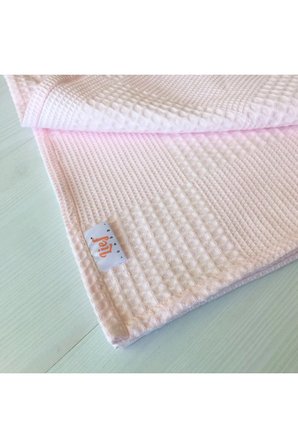 Waffle Desenli Bebek Pike Battaniye 100x115