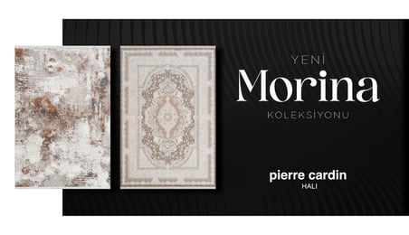 Pierre Cardin Morina LH08A Krem Vizon Akrilik Yumuşak Dokulu Otantik Eskitme Halı