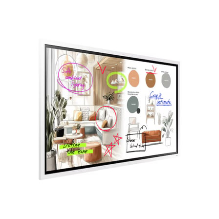 Samsung WM55FX - Eğitim ve İş Amaçlı Flip Pro 4K UHD Etkileşimli Ekran LH55WMFWBGCXXK - Tekerlekli Stant Hariç