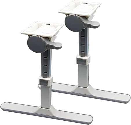 Microcase Yükseklik ve Eğim Ayarlı Masa ve Sehpa Ayak Takımı 2 Adet - BEYAZ AL5055