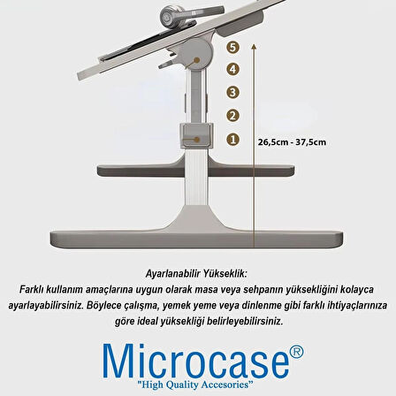 Microcase Yükseklik ve Eğim Ayarlı Masa ve Sehpa Ayak Takımı 2 Adet - BEYAZ AL5055
