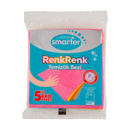 Smarter Renkli Temizlik Bezi